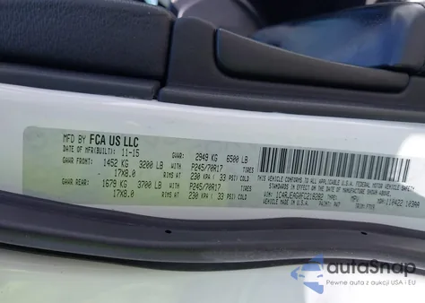 2015 Jeep Grand Cherokee Laredo from USA, damaged, VIN 1C4RJEAG0FC218282